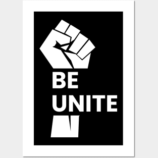 be unite motivational typography design Posters and Art